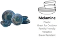 Certified International Radiance Teal Melamine 12-Pc. Dinnerware Set